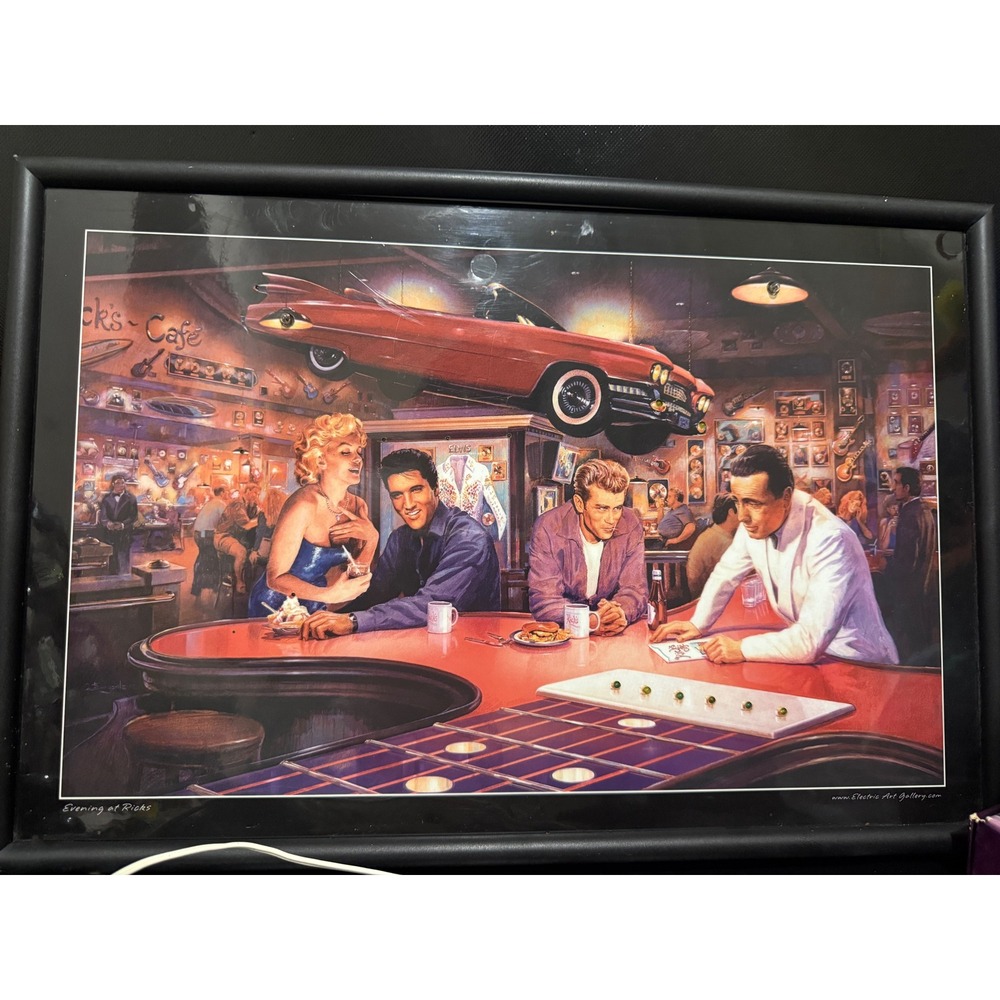 Evening at Ricks By Electric ART- Lighted Picture‎ (Tested )